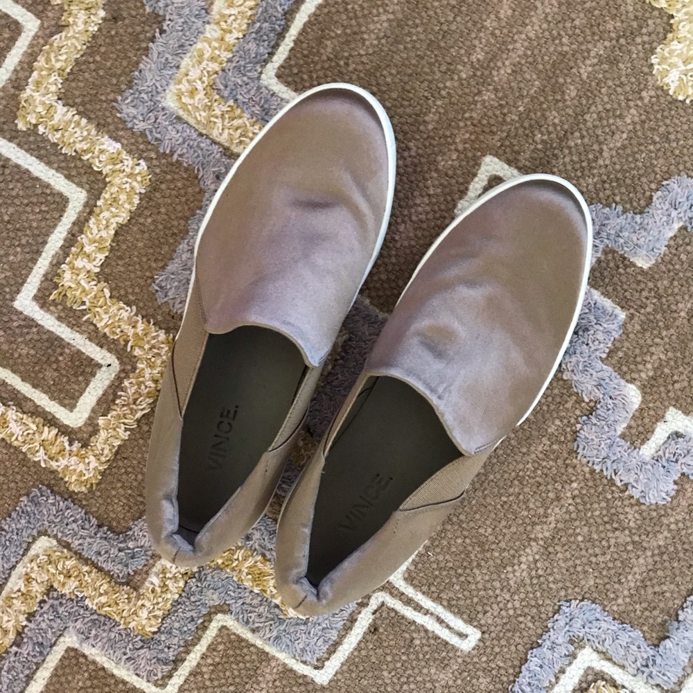 Vince Rose Gold Satin Warren Sneaker 5.5